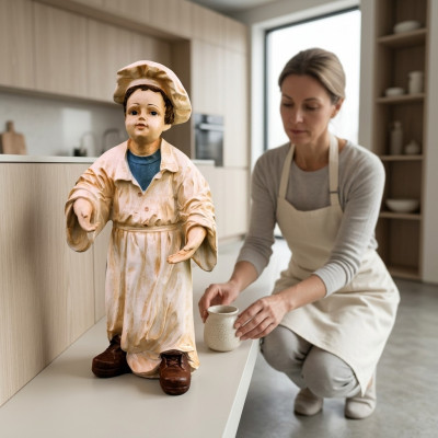 Projekt Baker Rysunek Statua Rzeźba Figurki Rzeźby Dekoracja Deco 7854 Nowość