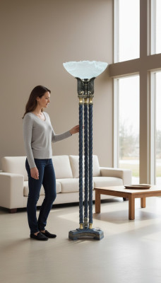 Stojak na lampę podłogową Lampa Lampa Lampy Lights Design Rysunek Rzeźba 185cm Nowość
