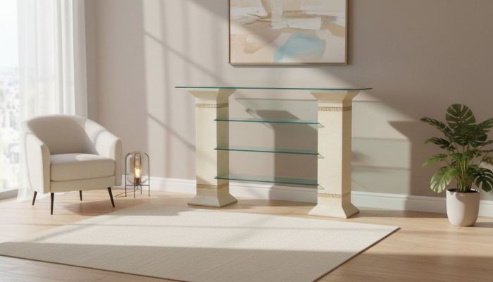 Design Galota Półka Szkło Kolumna Szafa Prezentuje Półki Szafa Salon 1865