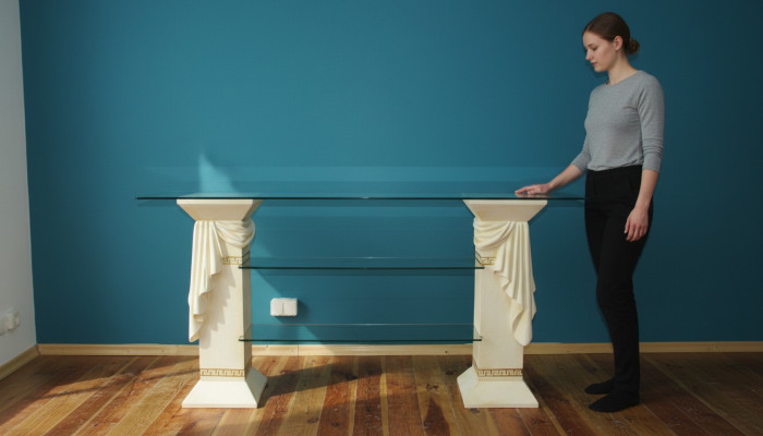Design Galota Półka Szkło Kolumna Szafa Prezentuje Półki Szafa Salon 1856