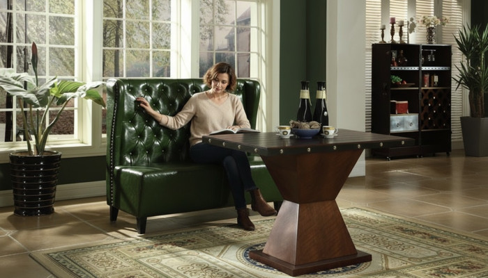 Sofa Chesterfield Ławka Kanapa Zielona Poczekalnia Salon Sofy biurowe Nowość