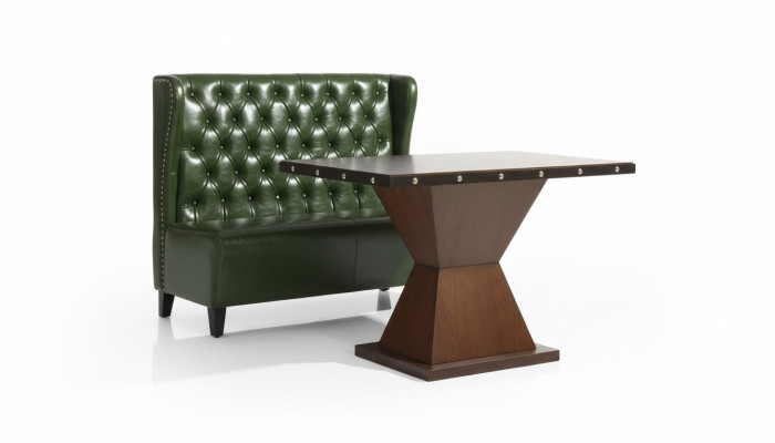 Sofa Chesterfield Ławka Kanapa Zielona Poczekalnia Salon Sofy biurowe Nowość
