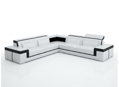 Skórzana sofa kanapa Żywy krajobraz Narożnik kanapa Narożnik Ustawić Design Nowoczesna Sofa G8020B
