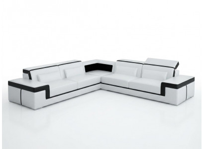 Skórzana sofa kanapa Żywy krajobraz Narożnik kanapa Narożnik Ustawić Design Nowoczesna Sofa G8020B