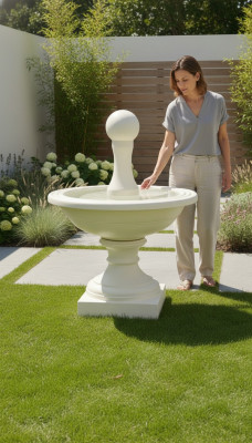 Elegancka designerska fontanna Fontaine fontanna dekoracyjna na tarasie ogrodowym FONTANA COSTA