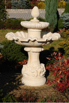 Fontanna ogrodowa Fontanna do stawu 140cm Kamienna fontanna Fontanna ogrodowa Fontaine Nowość