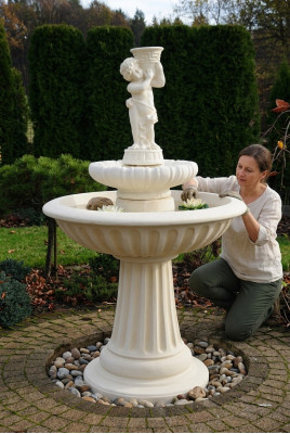 Fontanna ogrodowa Fontanna do stawu Kamienna fontanna do ogrodu Fontaine Nowość