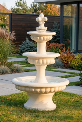Fontanna ogrodowa Fontanna do stawu 205cm Kamienna fontanna Fontaine ogrodowa Fontaine Nowość
