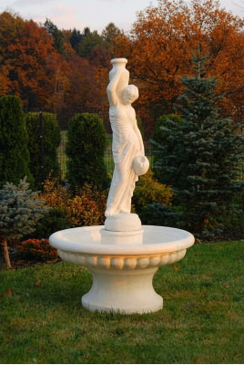 Dekoracyjna fontanna figurka fontanny 206 cm dekoracja fontanny ogrodowej fontanna stawowa