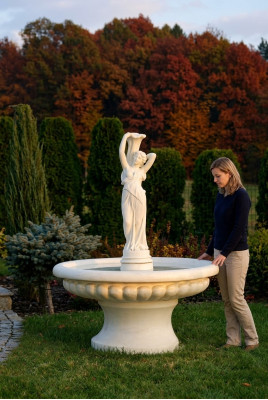 Dekoracyjna fontanna fontanna figura 164cm dekoracja fontanny ogrodowa fontanna staw