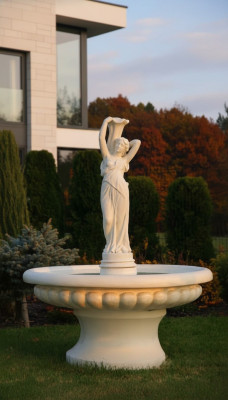 Dekoracyjna fontanna fontanna figura 164cm dekoracja fontanny ogrodowa fontanna staw