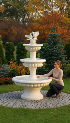 Fontanna dekoracyjna rzeźba fontanna dekoracja fontanny 186cm fontanna ogrodowa staw nowość