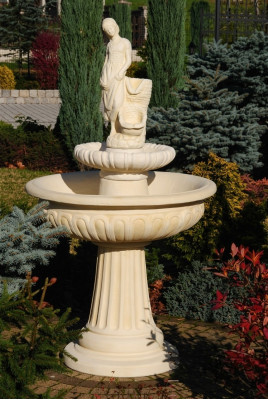 Fontanna ogrodowa Fontanna do stawu 164cm Kamienna fontanna Fontanna ogrodowa Fontaine Nowość