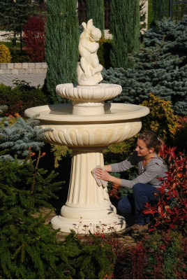 Fontanna Fontanna Żaba Fontanna Kamienna fontanna Fontaine 154cm Fontanna ogrodowa