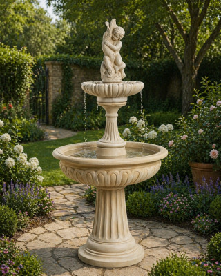 Fontanna Fontanna Żaba Fontanna 189cm Kamienna fontanna Fontanna ogrodowa Fontaine