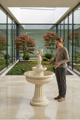 Fontanna Fontanna Żaba Fontanna Kamienna Fontanna Fontanna ogrodowa Fontaine 154cm