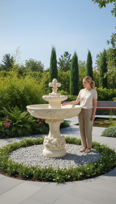 Fontanna Fontanna Żaba Fontanna Kamienna Fontanna Fontanna ogrodowa Fontaine 150cm
