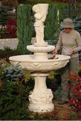 Fontanna Fontanna Żaba Fontanna Kamienna Fontanna Fontanna ogrodowa Fontaine 170cm