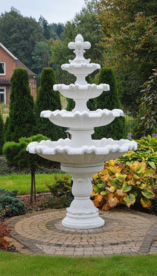 Fontanna ogrodowa Fontanna do stawu 224cm Kamienna fontanna Fontanna ogrodowa Fontaine Nowość