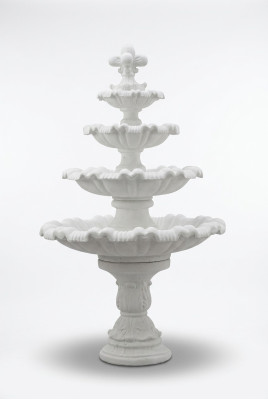 Fontanna ogrodowa Fontanna do stawu 224cm Kamienna fontanna Fontanna ogrodowa Fontaine Nowość