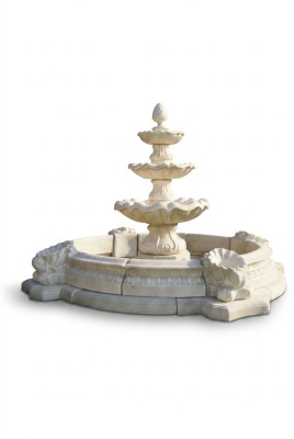 Fontaine dorzecze ozdobna fontanna fontanna fontanna miejski staw rzeźba ogród