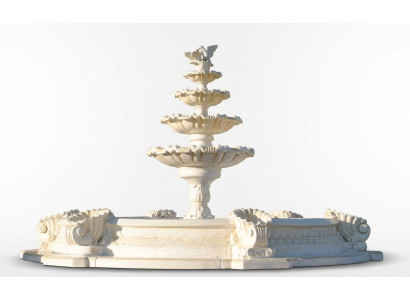 Umywalka Ozdobna Fontanna Fontanna Rzeźba Fontanna Fontaine Ogród Fontaine Staw Miasto