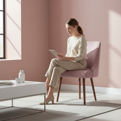 jadalnia Luxury Lehn Podkładka Krzesło Siedziba Meble Krzesła Salon Włókienniczy Materiał Nowość