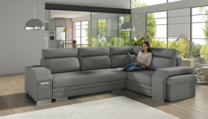 Żywy krajobraz Narożnikowa kanapa Podstawa łóżka sofa rozkładana sofa sofa tapicerowana Narożnik sofy kanapa