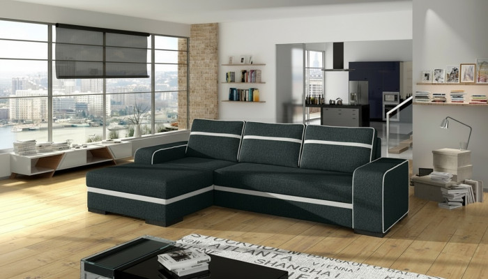 Sofa rozkładana Narożnik Sofa Kanapa Podkładka Narożnik Ustawić Funkcja spania Funkcja łóżka