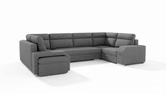 XXL Żywy krajobraz Narożnikowa kanapa Sofa Kanapa Podkładka Ustawić Designer Kształt U Narożnik Nowość