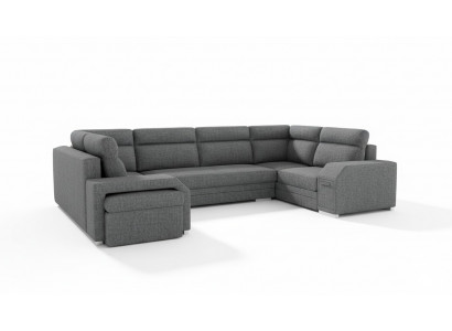 XXL Żywy krajobraz Narożnikowa kanapa Sofa Kanapa Podkładka Ustawić Designer Kształt U Narożnik Nowość
