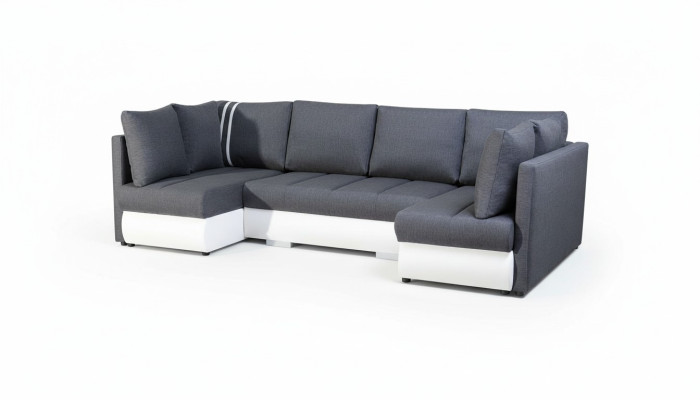 XXL Żywy krajobraz Sofa Kanapa Podkładka Ustawić Narożnik Designer Kształt U Narożnikowa kanapa Nowość