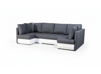 XXL Żywy krajobraz Sofa Kanapa Podkładka Ustawić Narożnik Designer Kształt U Narożnikowa kanapa Nowość