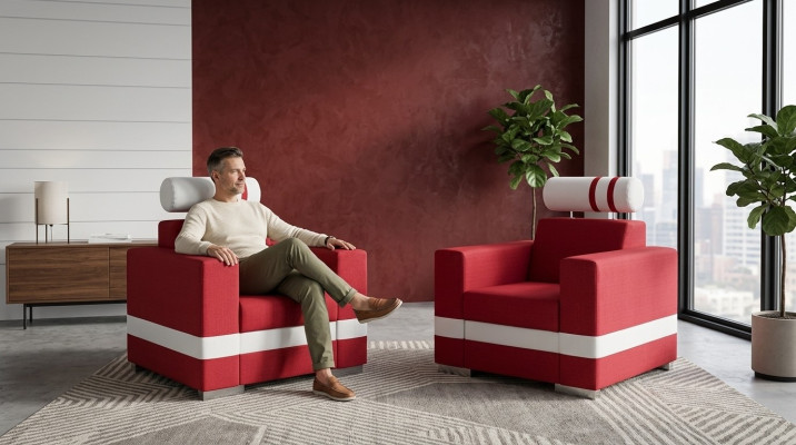 jadalnia Krzesło 1 miejsce do siedzenia Fotel Drewno Luxury Class Meble Design Sofa