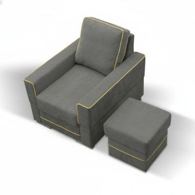 Sofa 1 miejsce do siedzenia Couch Designer Włókienniczy Sofy Podkładka New Modern Fotel