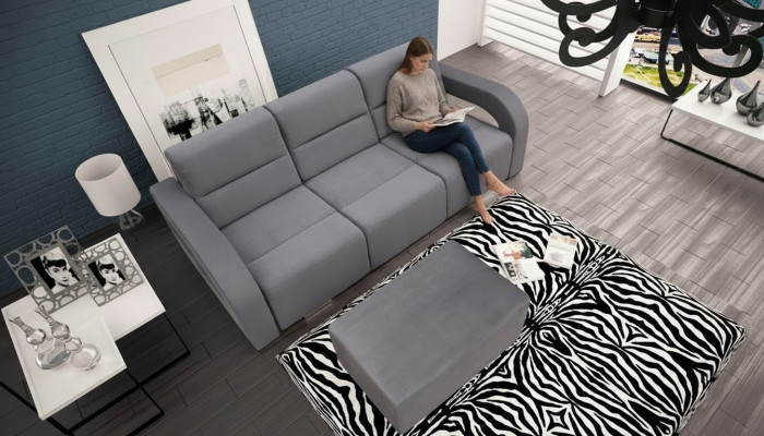3 miejsce do siedzenia Luksusowa Ławka Sofa Kanapa Niebieski Salon Meble Biurowe