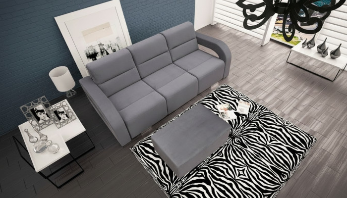 3 miejsce do siedzenia Luksusowa Ławka Sofa Kanapa Niebieski Salon Meble Biurowe
