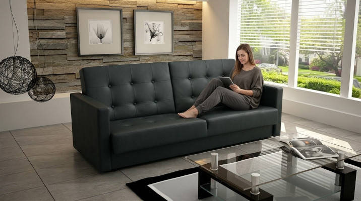 Sofa rozkładana Podkładka Ustawić funkcję łóżka 3 Siedziba Nowy materiał Sofa Couch Włókienniczy