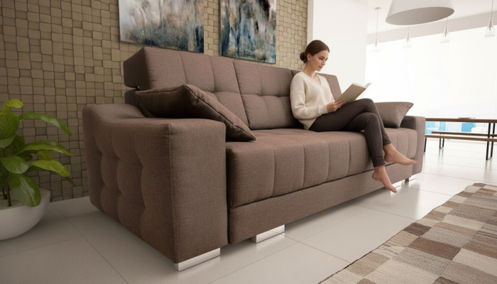 Kanapa Sofa Rozkładana Sofa Kanapy Podkładka Wielofunkcyjna 3 miejsce do siedzenia Funkcja łóżka