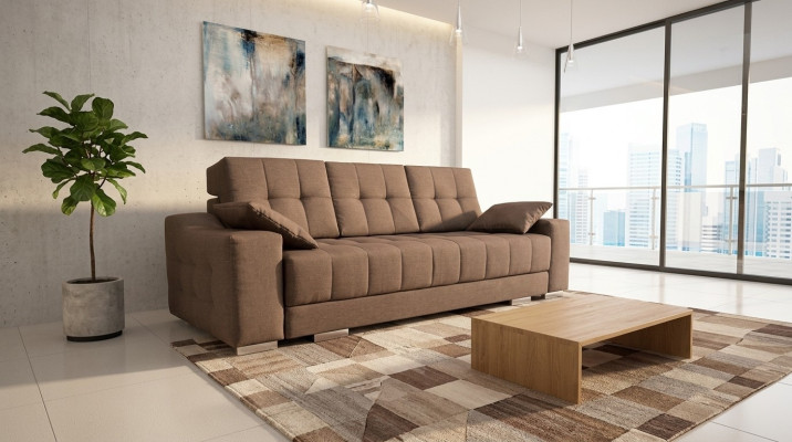 Kanapa Sofa Rozkładana Sofa Kanapy Podkładka Wielofunkcyjna 3 miejsce do siedzenia Funkcja łóżka