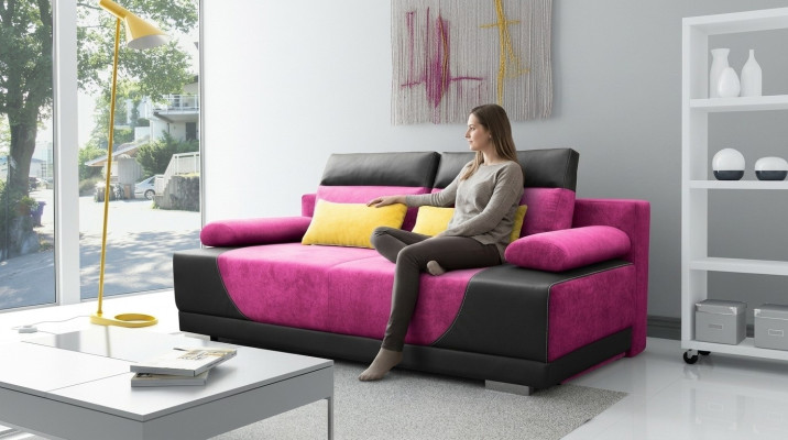 Sofa rozkładana Materiał Nowy Ustawić funkcję łóżka 3 Siedziba Sofa Couch Włókienniczy Podkładka