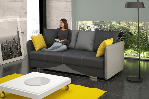 Włókienniczy Podkładka Materiał Ustawić funkcję łóżka Sofa Bed New 3 Siedziba Sofa Couch