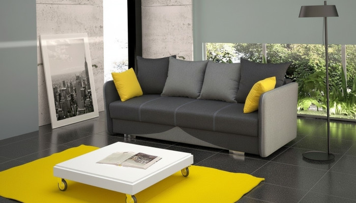 Włókienniczy Podkładka Materiał Ustawić funkcję łóżka Sofa Bed New 3 Siedziba Sofa Couch
