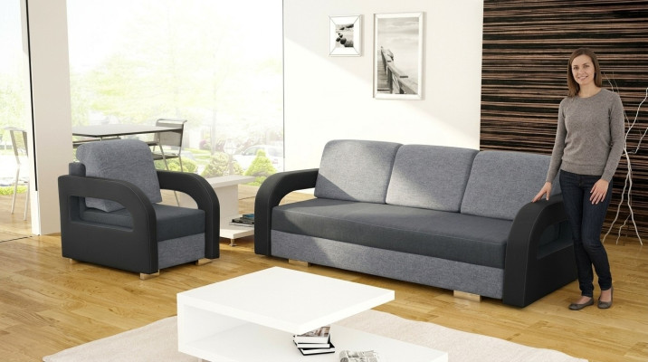 Sofa rozkładana Sofa Podkładka Łóżko Kanapy Sofy Kanapa Siedziba Funkcja łóżka 3 miejsce siedzenia Nowość