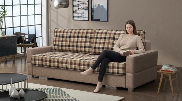 Sofa rozkładana Sofa 3 miejsce do siedzenia Duża funkcja łóżka Sofa rozkładana Sofy Kanapy Podkładka XXL