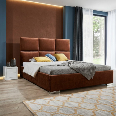 Designerskie łóżko Luxury Aksamit Velvet Podkładka Łóżko Hotel Double New XXL