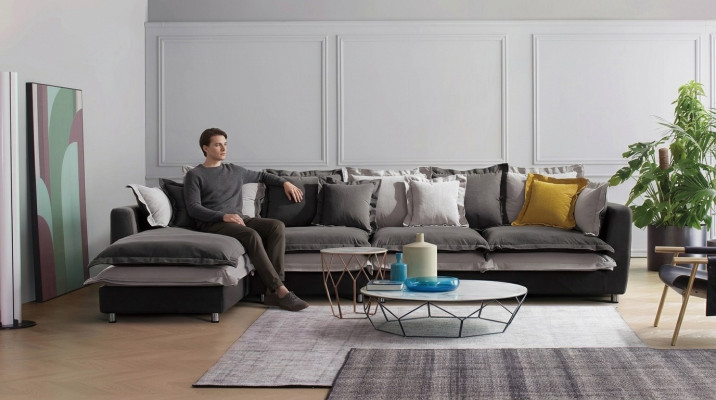 Narożnik Sofa Włókienniczy Siedziba Podkładka Couch Ustawić Living Pokój Sofy Krajobrazowe