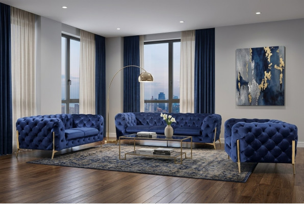 Luksusowy Materiał Włókienniczy Sofa Kanapa Podkładka Siedziba 3+1 Ustawić Chesterfield Obcios