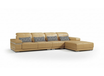 Kanapa Narożnik Sofa Skóra Siedziba Podkładka Ustawić Living Pokój Krajobraz Sofy