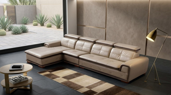Skóra Kanapa Narożnik Sofa Siedziba Podkładka Ustawić Living Pokój Krajobraz Sofy